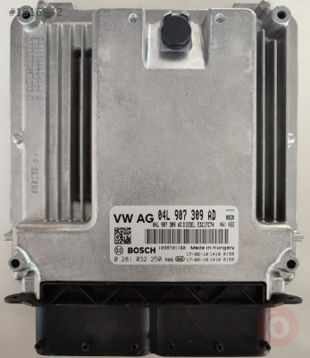 04L907309AD 0281032250 EDC17C74 AUDİ A3 MOTOR BEYNİ