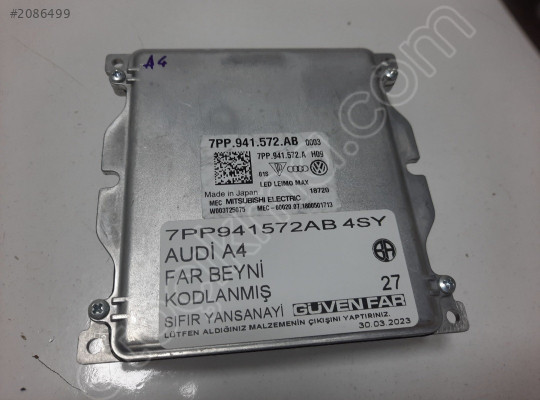 AUDİ A4 FAR BEYNİ KODLANMIŞ 7PP941572AB SY