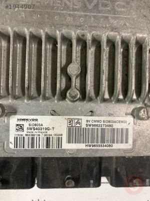 Peugeot 407 2.0 MotorBeyni 5WS40319G-T 9655534080 SID803A