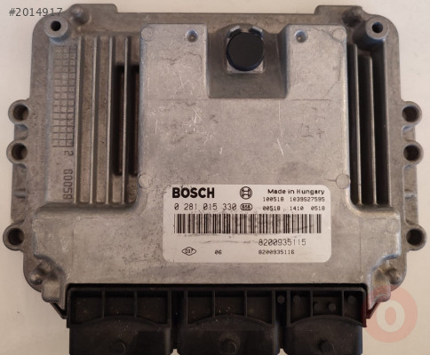 Renault Trafic Motor Beyni 0281015330 8200935115 8200935116