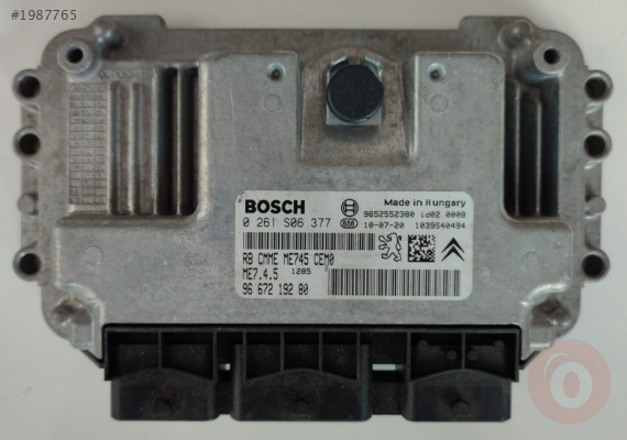 0261S06377 9652552380/MOTOR BEYNI PEUGEOT CITROEN ME7-4-5