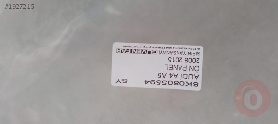 AUDİ A4 A5 ÖN PANEL 2008 2015 8K0805594 SIFIR YANSANAYİ
