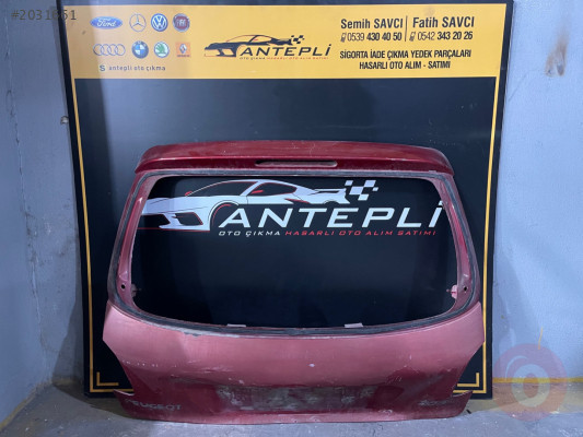 PEUGEOT 206 BAGAJ KAPAĞI ÇIKMA
