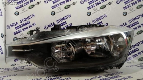 BMW 3 SERİSİ F30 KASA SOL FAR MAKYAJSIZ HALOJEN BOŞ 63117259