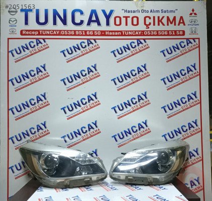 TOYOTA YARİS SOL LED'Lİ MERCEKLİ FAR 2012-2014 ÇIKMA PARÇA