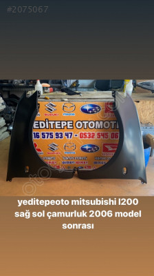 mitsubishi l200 sağ sol çamurluk