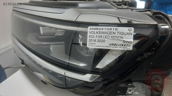 VOLKSWAGEN TİGUAN SOL FAR LED XENON 2016-20  5NB941081E ÇIKM