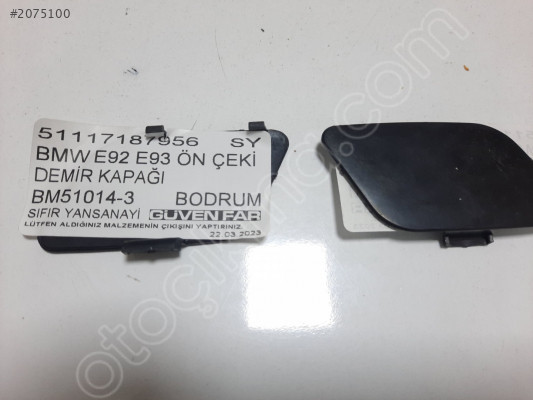BMW E92 E93 ÖN TAMPON ÇEKİ DEMİR KAPAĞI BM51014-3 5111718795