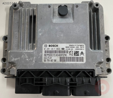 PEUGEOT PARTNER MOTOR BEYNİ 0281017863 9677006780 EDC17C10