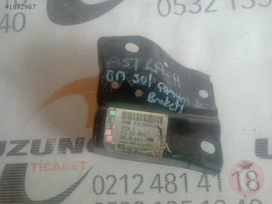 Opel Astra H Ön Çamurluk Braketi Sol GM Orijinal 93180451