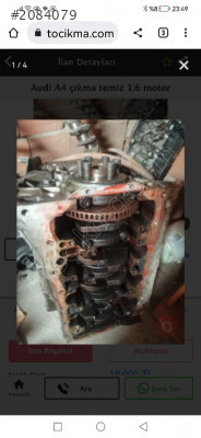 Audi A4 b6  çıkma motor