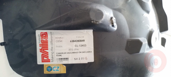 RENAULT CLİO 5 SAĞ ÖNÜN ARKASI DAVLUMBAZ 638428084