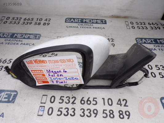 ÇIKMA RENAULT MEGANE 4 2010 - 2020 SOL DIŞ AYNA