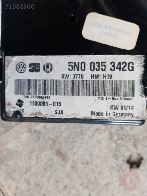 5N0035342G,VOLKSWAGEN MULTİMEDYA BEYNİ,5N0035342G BEYİN WV