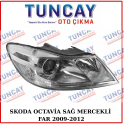 SKODA OCTAVİA SAĞ MERCEKLİ FAR 2009-2012 YEDEK PARÇA