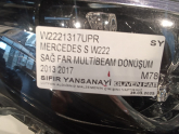 Oto Çıkma Parça / Mercedes / S Serisi / Far & Stop / Sağ Ön Far / Sıfır Parça 