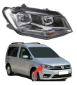 Vw Caddy Sağ Far H7 Nikelajlı 2016-2020 2K1941006