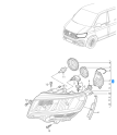 Oto Çıkma Parça / Volkswagen / Transporter / Far & Stop / Sol Ön Far / Sıfır Parça 