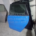 Volkswagen Polo Mavi Orijinal Çıkma Sol Arka Kapı 2010 2016