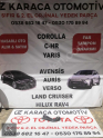 2019-2025 TOYOTA COROLLA CIKMA ORJINAL ARKA DENGE KOLU