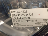 BMW X3 F25 SOL FAR XENON X4 F26 2014 2018 63117401131 Ç