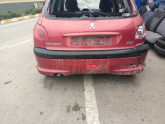 PEUGEOT 206 LİNE 2004 KIRMIZI ARKA TAMPON