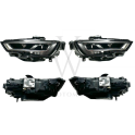 Audi A3 2016 - 2019 Sol Sağ Far Matrix Ledli 8V0941036 8V0941035