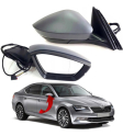 3V1857508 SUPERB 2015 AYNA KOMPLE 6 PİN SAG