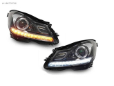 MERCEDES W204 C ÖN FAR SET HOLOJENİ-XENONA ÇEVİRME W204 2011