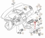 Oto Çıkma Parça / Volkswagen / Golf / Klima / Kontrol Paneli / Çıkma Parça 