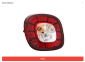 Oto Çıkma Parça / Smart / Fortwo / Far & Stop / Sol Arka Stop / Sıfır Parça 