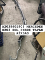 A2038601905 MERCEDES W203 SOL PERDE TAVAN AİRBAG