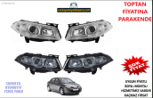 RENAULT MEGANE 2 MERCEKLİ SOL/SAĞ ÖN FAR SIFIR ADET FİYAT 770106