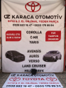 2013-2018 TOYOTA YARİS ÇIKMA ORJİNAL HAVA FİLTRE KUTUSU