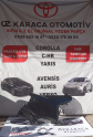 2013-2018 TOYOTA COROLLA ARKA ÇAMURLUK