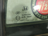 Oto Çıkma Parça / Honda / Civic / Oto Cam / Kelebek Camı / Çıkma Parça 