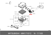 Oto Çıkma Parça / Mitsubishi / L200 / Filtre / Hava Filtresi Hortumu / Yan Sanayi 