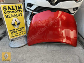 RENAULT CLIO 4 ÇIKA ORJİNAL KIRMIZI MOTOR KAPUTU VE DİĞER PARÇAL
