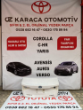 2019-2025 TOYOTA COROLLA ÇIKMA ORJİNAL BAGAJ KAPAĞI