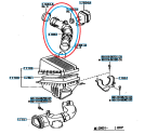 HAVA FİLTRE HORTUMU TOYOTA CORONA 93-97 2.0 3S 17881-74450