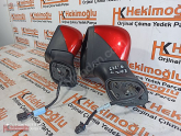 RENAULT CLİO 4 ORJİNAL KAPI AYNASI SOL ELEKTRİKLİ KIRMIZI 963025