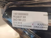 Oto Çıkma Parça / Peugeot / 308 / Far & Stop / Sağ Ön Far / Çıkma Parça 