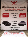 2016-2020 TOYOTA COROLLA ÇIKMA ORJİNAL TAMPON DEMİRİ