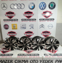 VOLKSWAGEN POLO JETTA 4 ADET TAKIM SİYAH GRİ ÇELİK JANT