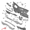 Peugeot 208 1680128680 göğüs sacı orta Traversi