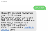 Oto Çıkma Parça / Volkswagen / Caddy / Egzoz / Katalitik Konvertör / Çıkma Parça 