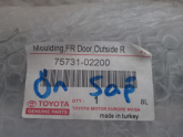 Oto Çıkma Parça / Toyota / Corolla / Kaporta & Karoser / Kapı Çıtası / Sıfır Parça 