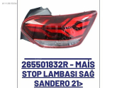 Oto Çıkma Parça / Dacia / Sandero / Far & Stop / Sağ Arka Stop / Sıfır Parça 