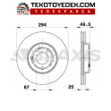 W124 88-93 S124 89-96 C124 93-97 ÖN DİSK TAKIM / BRAXİS ORJ