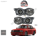 BMW E30 SAĞ SOL FAR TAKIM (KRİSTAL SİYAH) 1987-1991